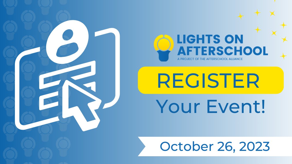 💡 Are you planning an event for #LightsOnAfterschool? Be sure to let us know how you'll celebrate by sharing all the details here: loa.afterschoolalliance.org/accounts/signu…