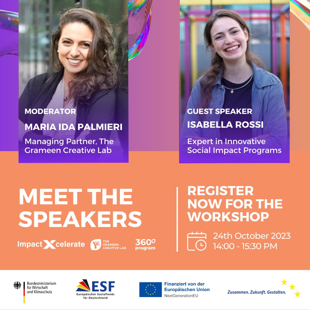 Meet our Speakers and join us for an inspiring workshop on Growth Hacking for Social Business! Register here: eu1.hubs.ly/H05VGDt0