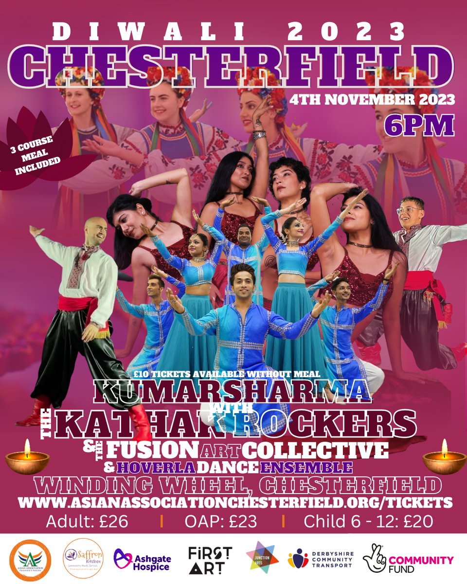 Join us at Winding Wheel on Saturday, November 4th, 2023, at 6 PM. It's a cultural celebration you won't want to miss! 

Secure your tickets now at asianassociationchesterfield.org/tickets. 
(ONLY PRESALE AVAILABLE)