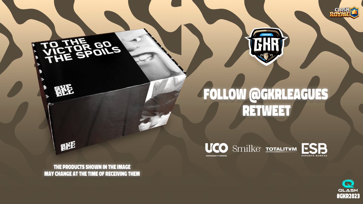 🏆 #GKR2023 - WEEK 6
🎉 GIVEAWAY

🏷️ x1 Clash Royale Mystery Box
👑 x1 WINNER

✅ Follow <a href="/GkrLeagues/">GKR 2025</a>
🔁 Retweet

🙌 Winner at October 24th at 16:00 UTC

<a href="/EsportsRoyaleEN/">Clash Royale Esports</a> <a href="/QLASH_App/">QLASH App</a>