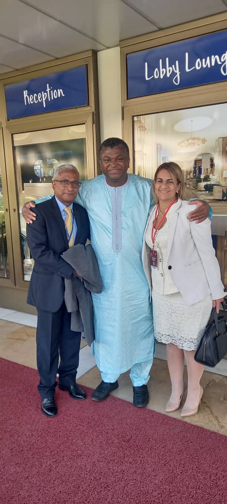 El reconocimiento a la labor desempeñada por la Brigada Médica Cubana🇨🇺 en Gambia🇬🇲, como importante pilar en la sostenibilidad del sistema de salud del país, fue tema abordado en encuentro entre Ministro de Salud de esa nación y @TaniaMCruzHdez. #CubaPorLaVida #CubaCoopera