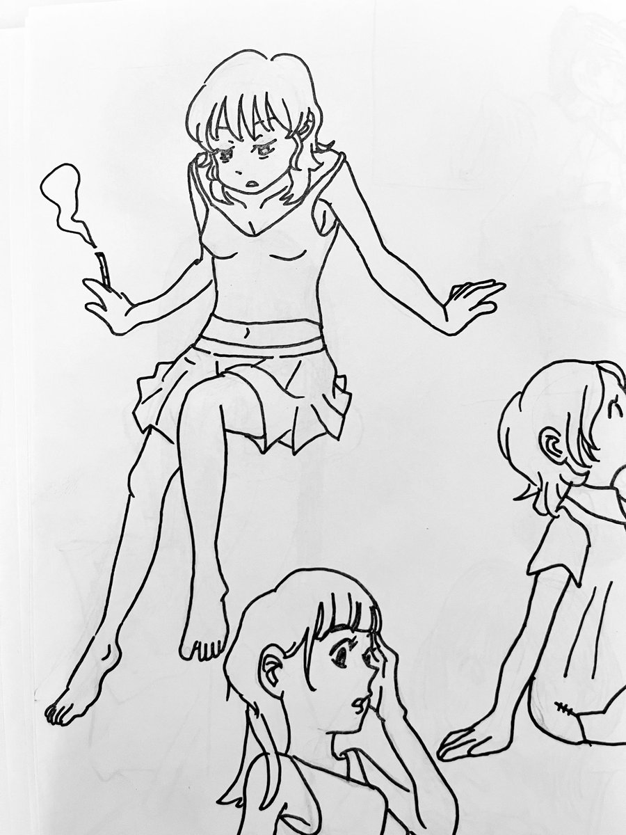 tsuma_irast's tweet photo. #イラスト練習 #色んなポーズ3 https://t.co/7mjQGpOaUa