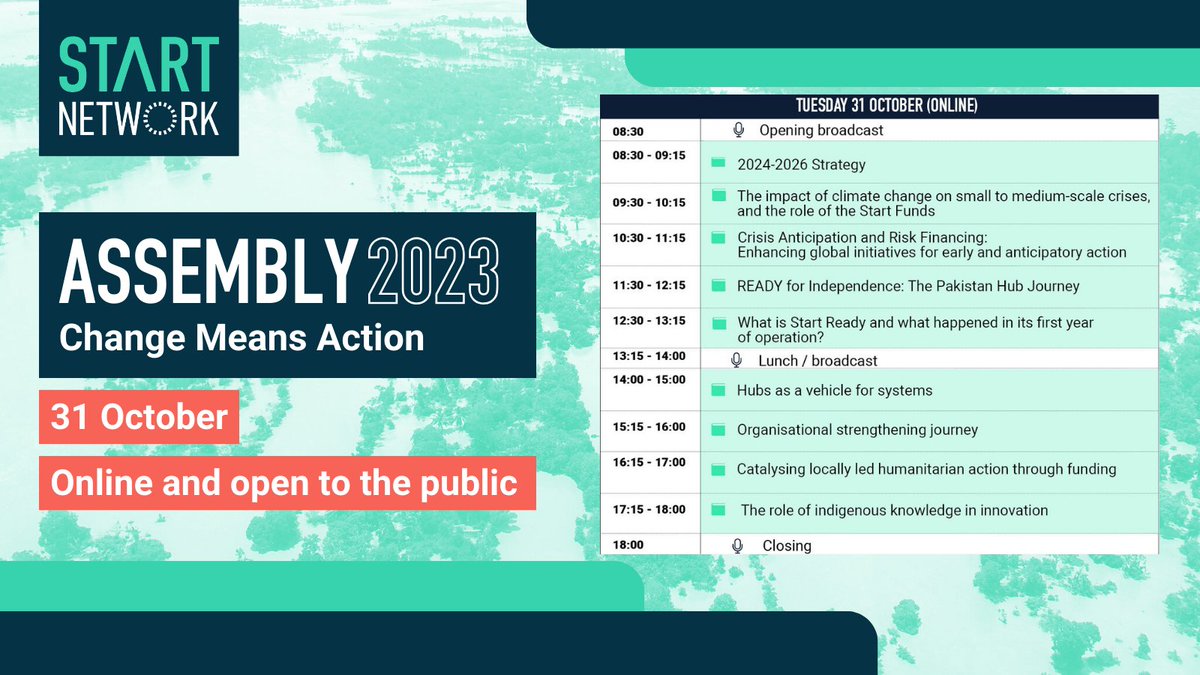 JOIN US: #Assembly2023 happening on 31 October 🎉 🙌 Don't miss our engaging online sessions on how we're driving change in the #humanitarian system. Register here 👉 bit.ly/SNAssembly2023 @StartFundNepal @StartFundBD