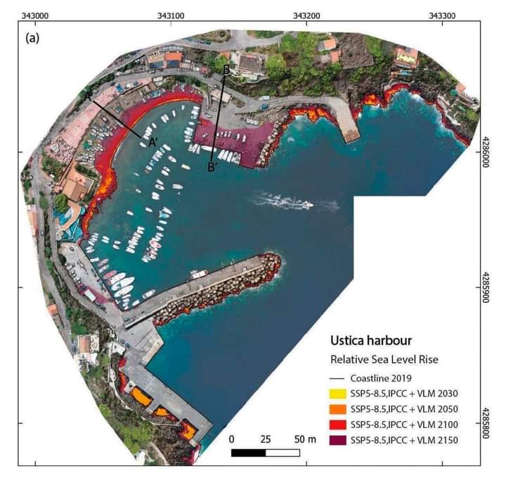 savemedcoasts's tweet photo. Our new study has just been released on sea level rise scenarios up to 2150 for the island of Ustica, including during extreme events.
Read more here: https://t.co/YCEeU6uejb https://t.co/cBv7DGYN6c