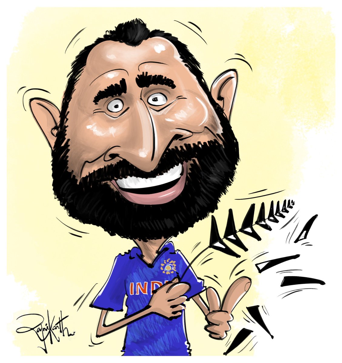 #MohammadShami #MohammedShami #Shami #INDvsNZ #WC2023 #TeamIndia #BCCI #Cricket #Cartoons #caricatures
