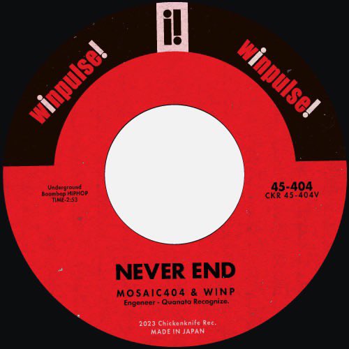 winp19_winp's tweet photo. 【release info】
10/25（水）0時配信！
mosaic404 &amp; Winp『NEVER END』 https://t.co/9KweQHvQZR
