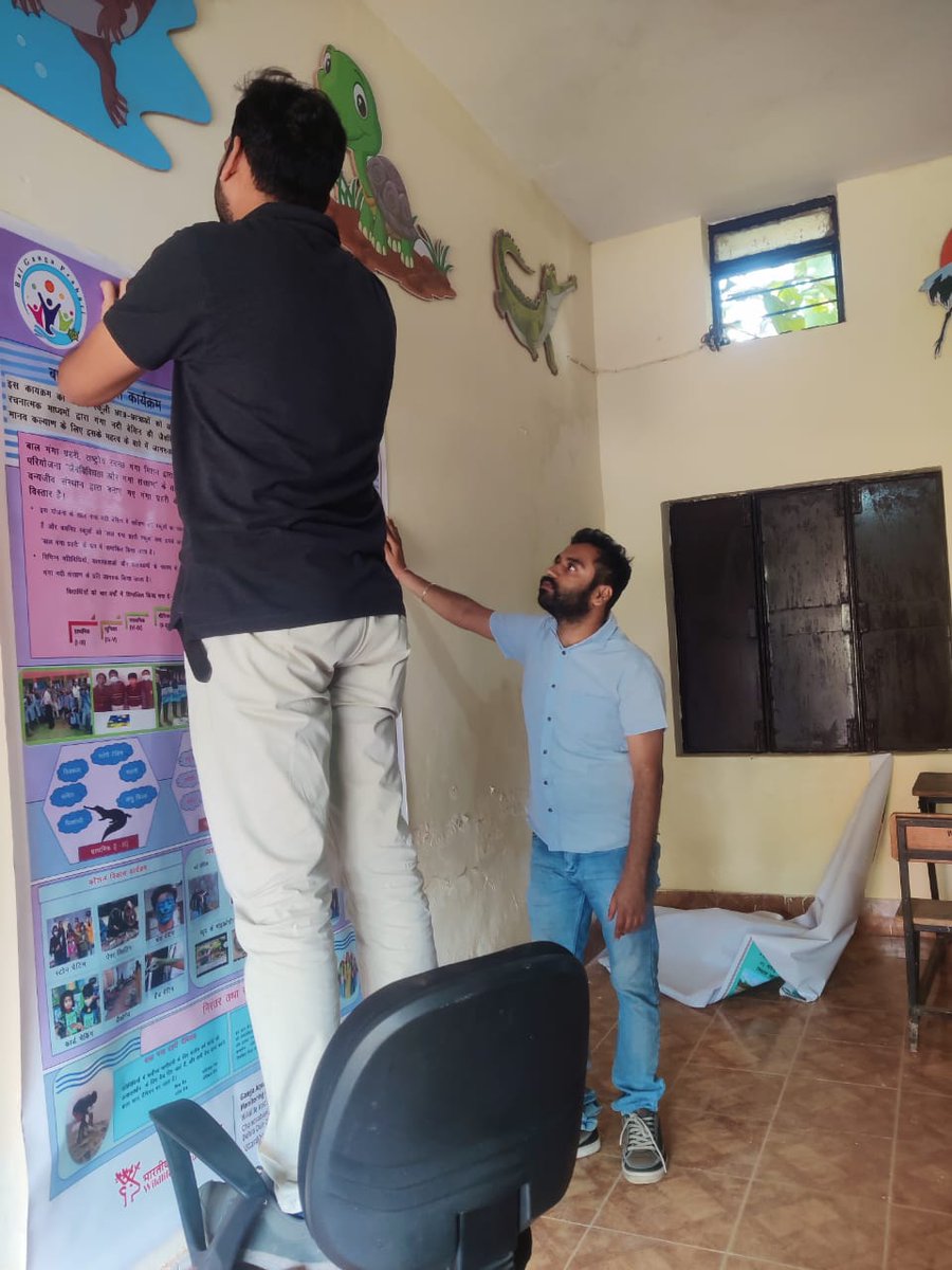 sangeeta_angom's tweet photo. #Haryana
Our upcoming 16th Ganga Aqualife Knowledge Centre, #BalGangaPrahariCorner is ready to be inaugurated at Govt.Senior Secondary School, Pratap Nagar, Yamuna Nagar, Haryana.This center is dedicated totheme 'Biodiversity of Ganga&amp; its tributaries'. #balgangaprahariprogramme https://t.co/giK4xNTSLq