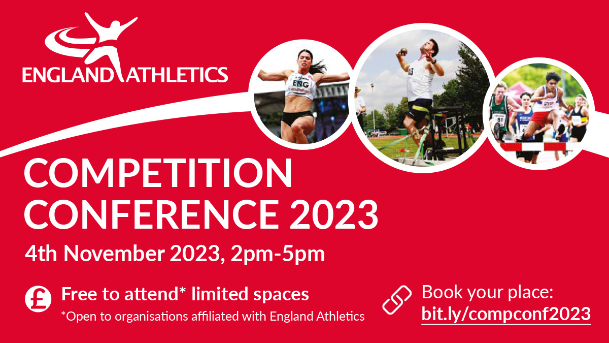 The Competition Conference will be returning to Warwick next month on 4 November. Join us for a three-hour action-packed session facilitated by the fantastic Olympian, coach, and commentator Jenny Meadows. Find out more and book your place ➡ bit.ly/CompConf23