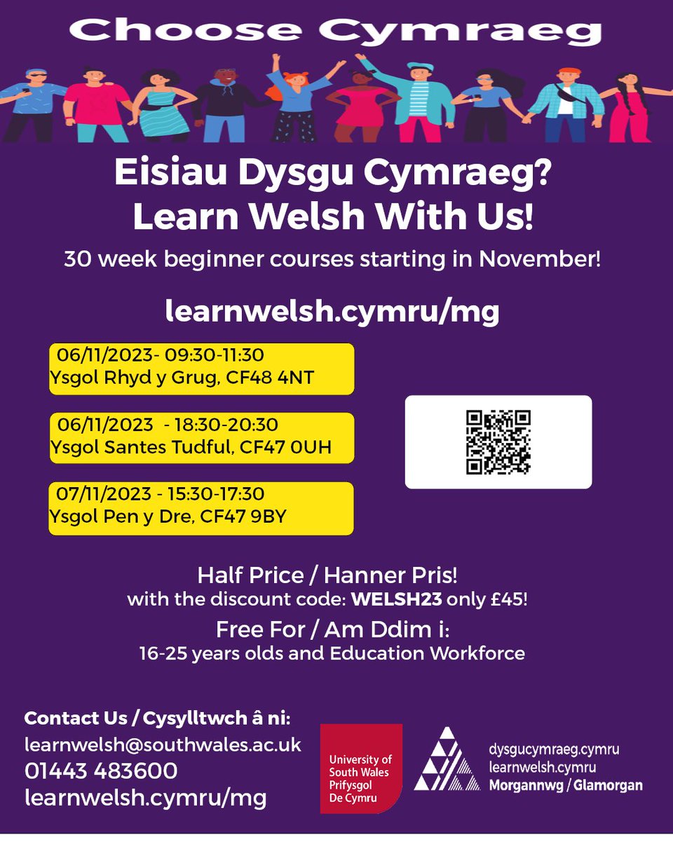 Please see the poster for more information about a beginners course to learn Welsh 🏴󠁧󠁢󠁷󠁬󠁳󠁿#welsh#cymraeg