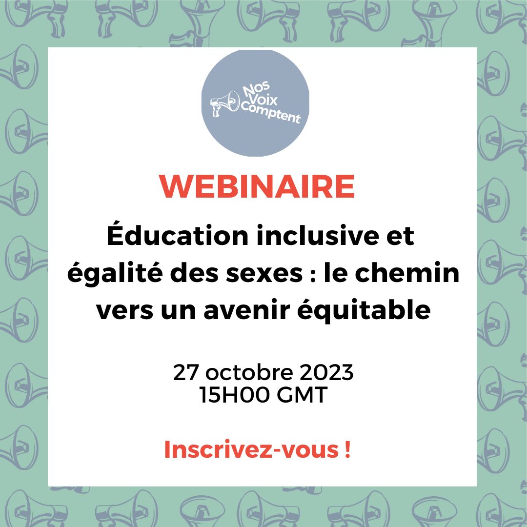 Participez à notre webinaire inspirant sur 'l’Éducation Inclusive et Égalité des Sexes : Le Chemin vers un Avenir Équitable'. 📚📷 📷
bit.ly/Inscription_we…… 

#ÉducationInclusive #ÉgalitéDesSexes #NosVoixComptent #ODD #JIFi #BatongaFoundation