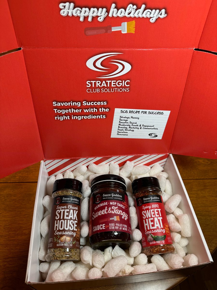 We've completed yet another cust gift pack for a happy customer. Custom printed gift shipping box (Packaging Chic) full of Sauce Goddess goodies. 
Let us know if you'd like to order your own custom gift sets. We can discuss all the possible details.