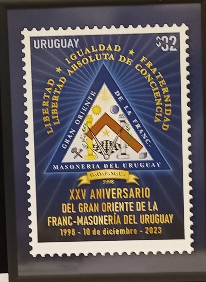 ACTO PÚBLICO DE LANZAMIENTO OFICIAL DEL SELLO PERSONALIZADO CONMEMORATIVO.
25° Aniversario del Gran Oriente de la Franc-Masonería del Uruguay. 1998 - 10 de Diciembre - 2023 #francmasonería del #Uruguay #gofmu
gofmu.org/acto-publico-d…