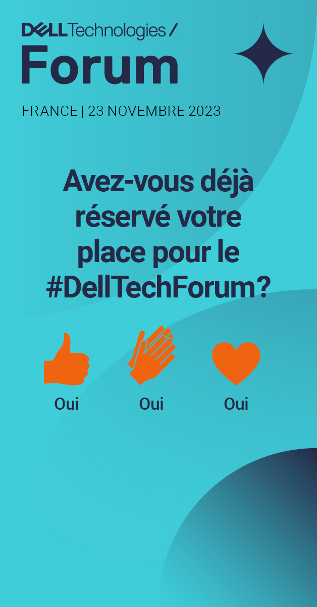 🚨 Le #DellTechForum c'est dans un mois 🗓️ 

Inscrivez-vous vite pour venir découvrir les dernières innovations qui boosteront votre #IT 👉 dell.to/3rptNsv

#TransfoNum #Iwork4Dell