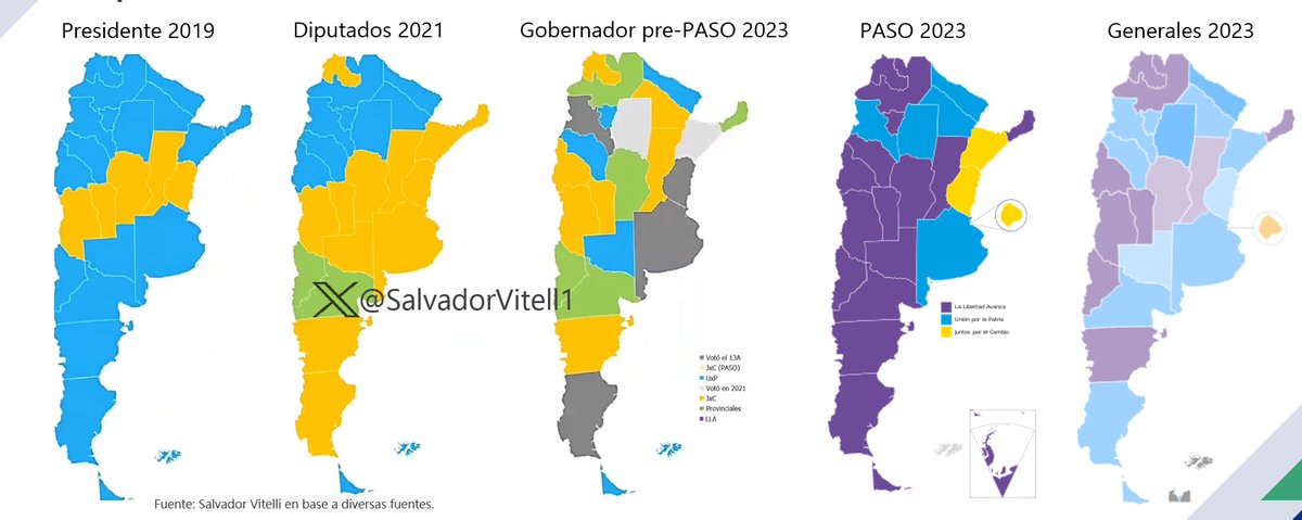 Mapa de la volatilidad electoral.