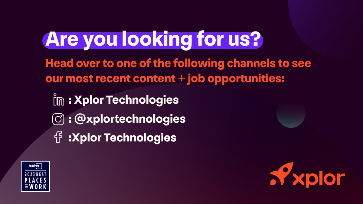 Xplor Technologies tweet media