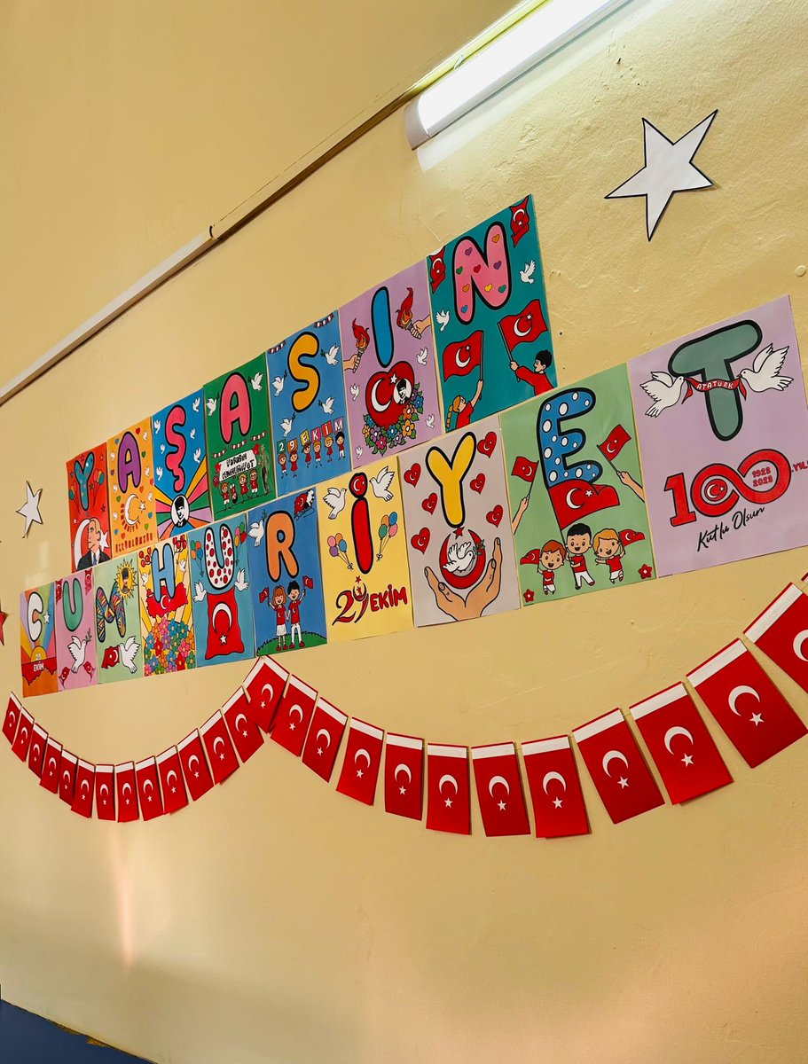 Cumhuriyetimizin 100. yılında "Anaokulu öğrencilerimiz ve aileleri" ile birlikte ‘’Çorlu 29 Ekim Cumhuriyet Anaokulu’ sınıflarını süsledik. Katkı sağlayan herkese teşekkür ederiz. 
Cumhuriyetimizin 100. Yılı kutlu olsun🇹🇷🇹🇷🇹🇷