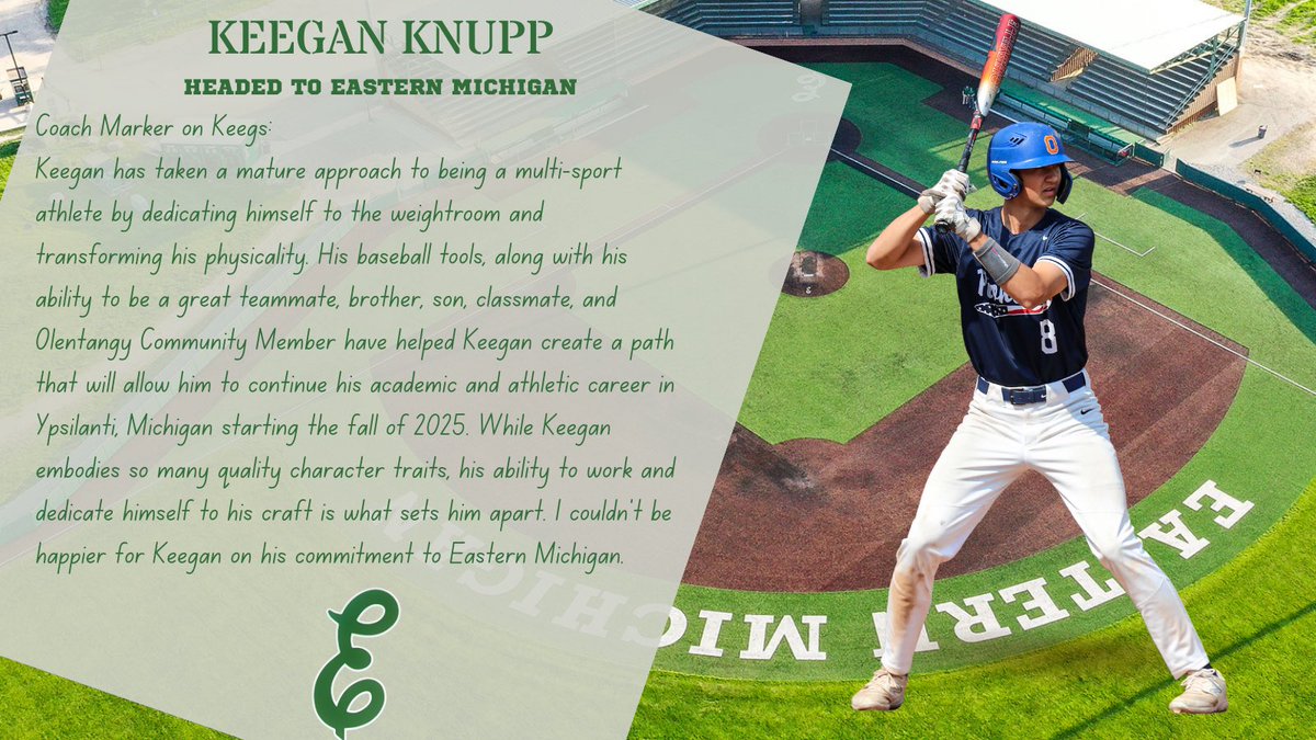 A huge congratulations to <a href="/keegan_knupp/">@keegan_knupp</a> on his commitment to <a href="/EMU_Baseball/">EMU Baseball</a>. 

#OrangeBaseball | #ICCU