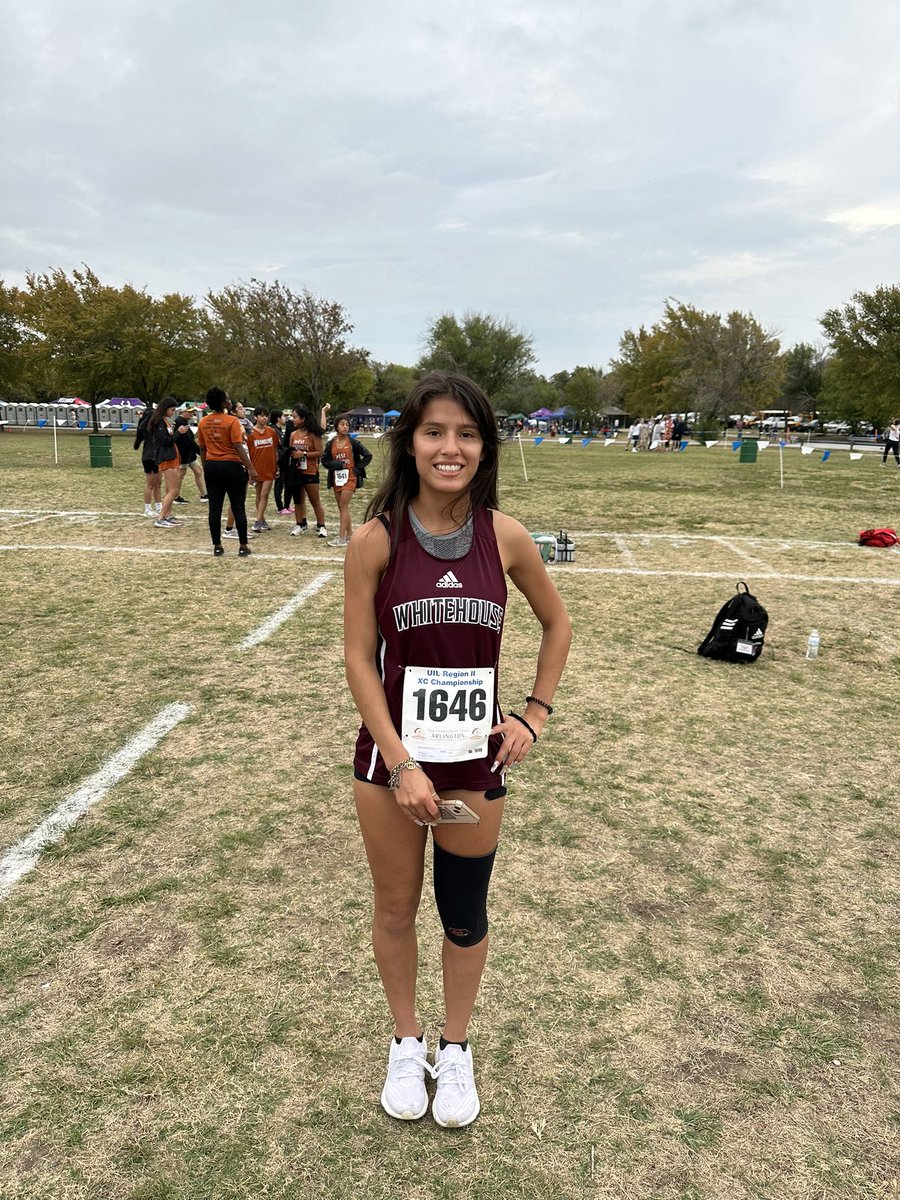 Good luck to Sheily Morales as she gets ready to kick off the 5A region II cross country meet in Grand Prairie!!

#CATS3C 

<a href="/BrandonOSports/">Brandon Ogden</a> <a href="/WHSTX_Athletics/">Whitehouse Athletics</a> 
<a href="/WhitehouseISD/">Whitehouse ISD</a>