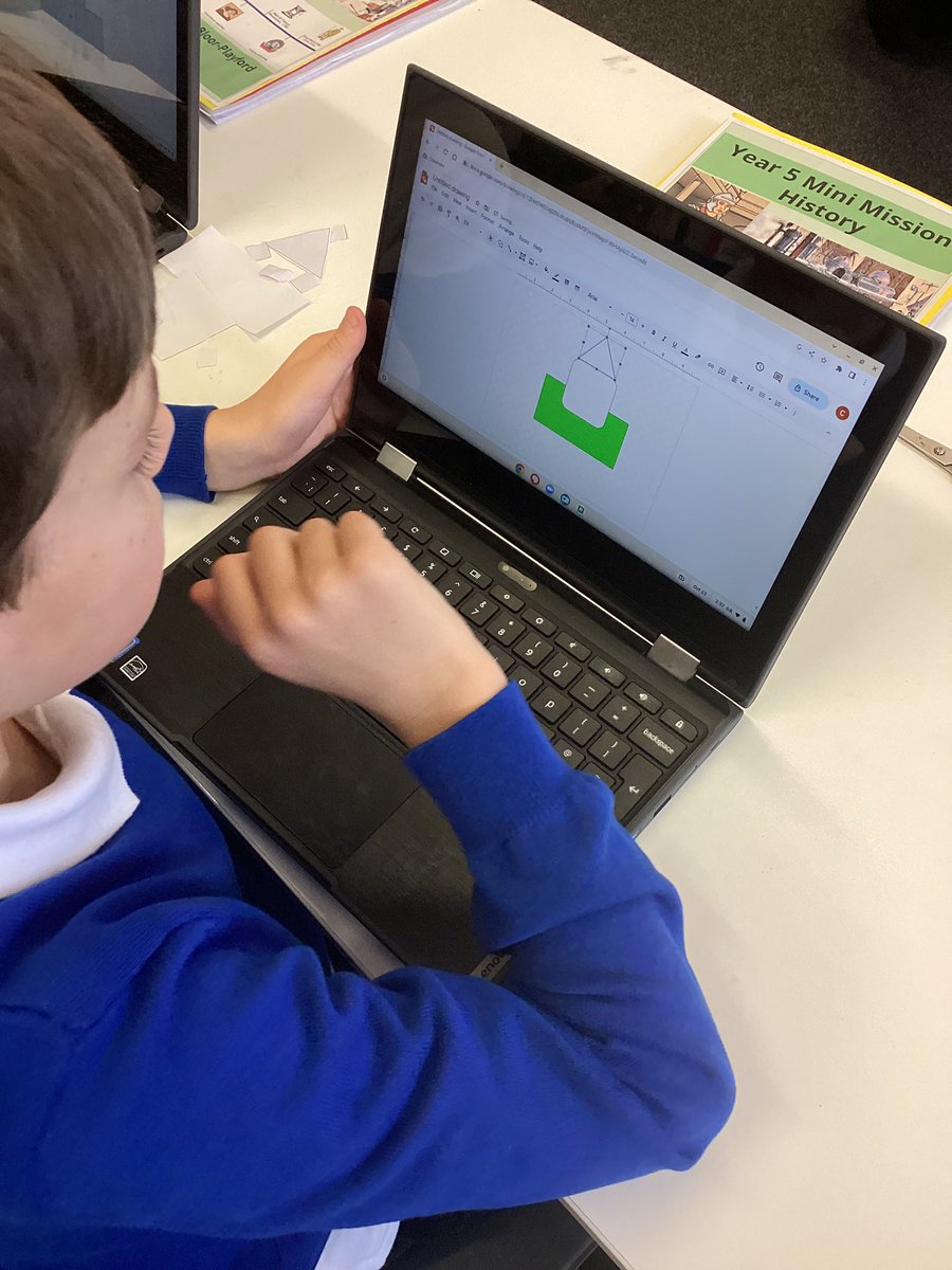 EllesmerePS's tweet image. Year 5 have started their vector drawing unit, they were very excited to start using Google drawings to create simple pictures #primarycomputing #teachcomputing