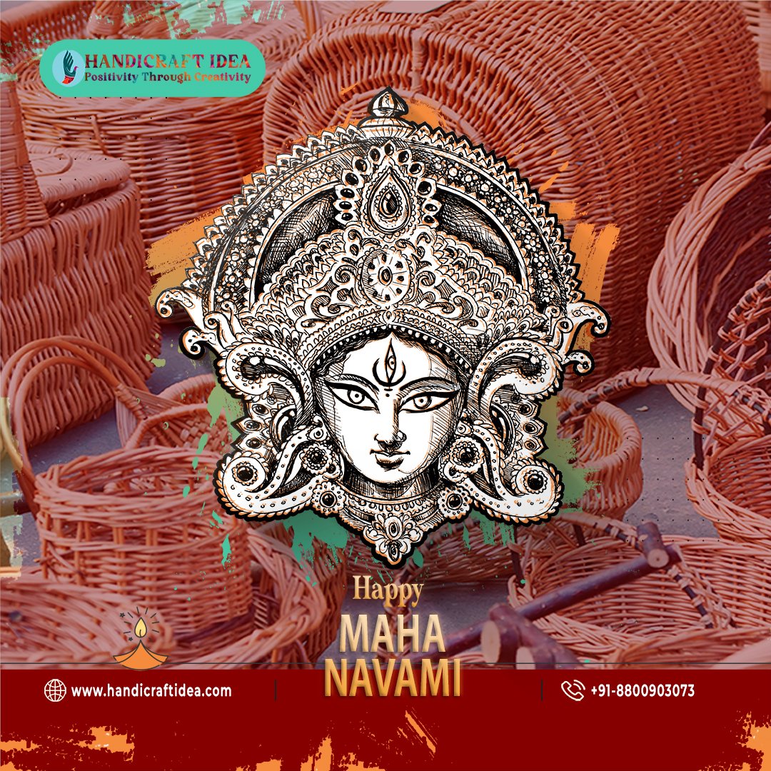 HandicraftOff's tweet photo. As we celebrate the auspicious occasion of Maha Navmi, let's take a moment to appreciate the beauty of traditional Indian craftsmanship. This Navratri, why not infuse your celebrations with a touch of creativity and elegance.
 #MahaNavmi #HandicraftIdeas #NavratriCreativity https://t.co/LV4BPFaazq
