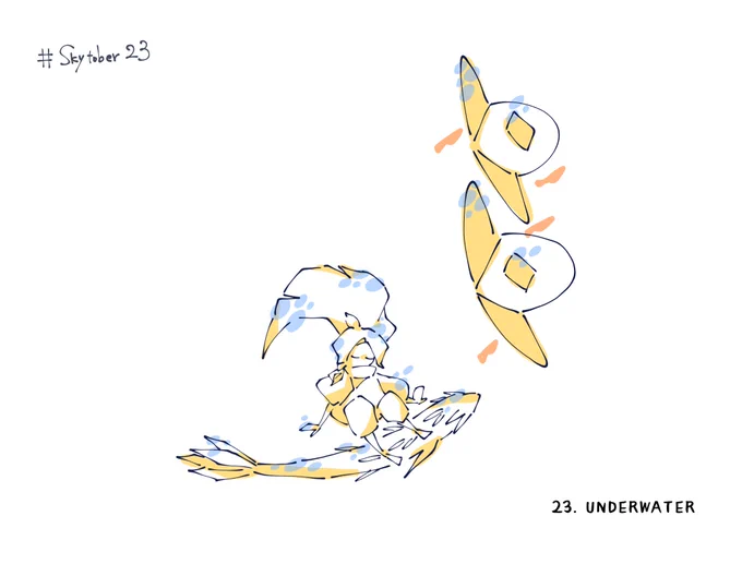 23. 水中 #Skytober2023 #Skytober23 