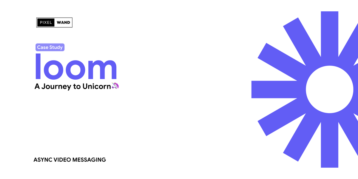 PixelwandLive's tweet photo. Loom Case Study: A Journey to Unicorn 🦄

In 2016, Loom was born as just another screen recorder, but they had a unique vision that would transform how we work. Let's delve into the fascinating journey of how Loom became a $1.5 billion powerhouse. https://t.co/N2BZiZvX2d