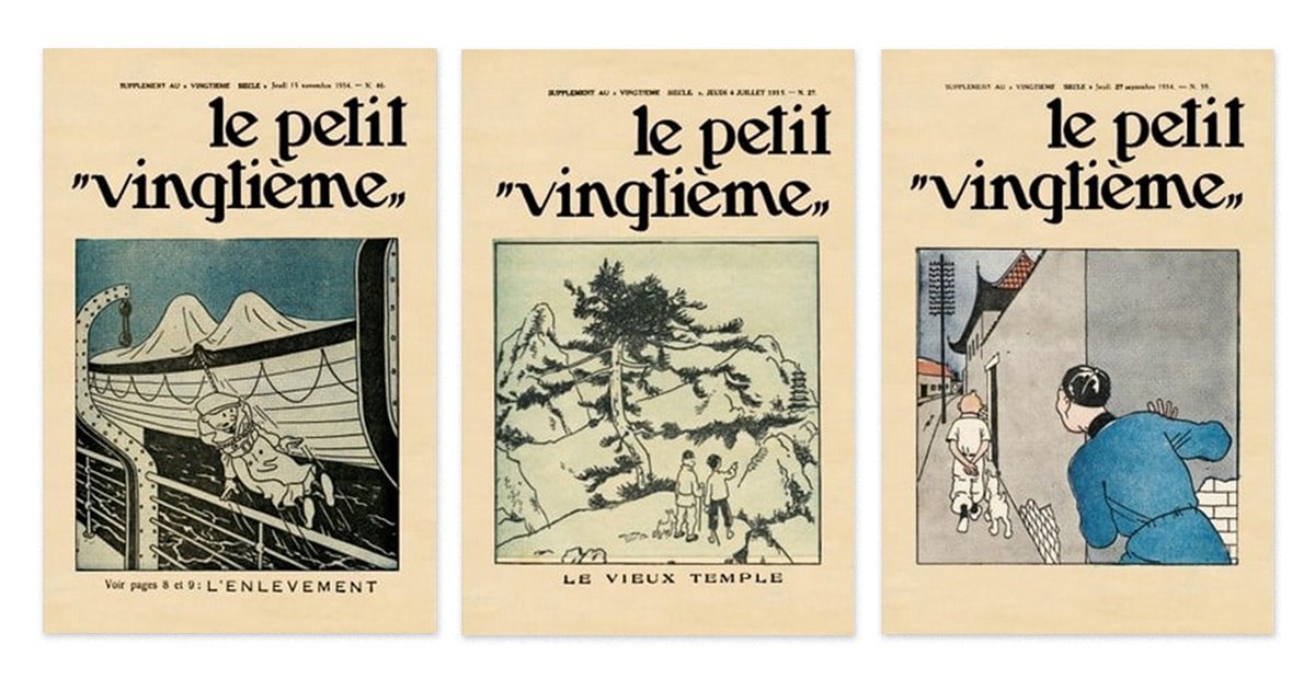 Tintin_Spain's tweet photo. MÁS PORTADAS DE LE PETIT VINGTIÈME PARA DECORAR TU CASA
https://t.co/d2MaSzJJX2
#tintin #herge #lotoazul #loto #petitvingtième #poster #lamina #deco https://t.co/TZXdN2EMkE