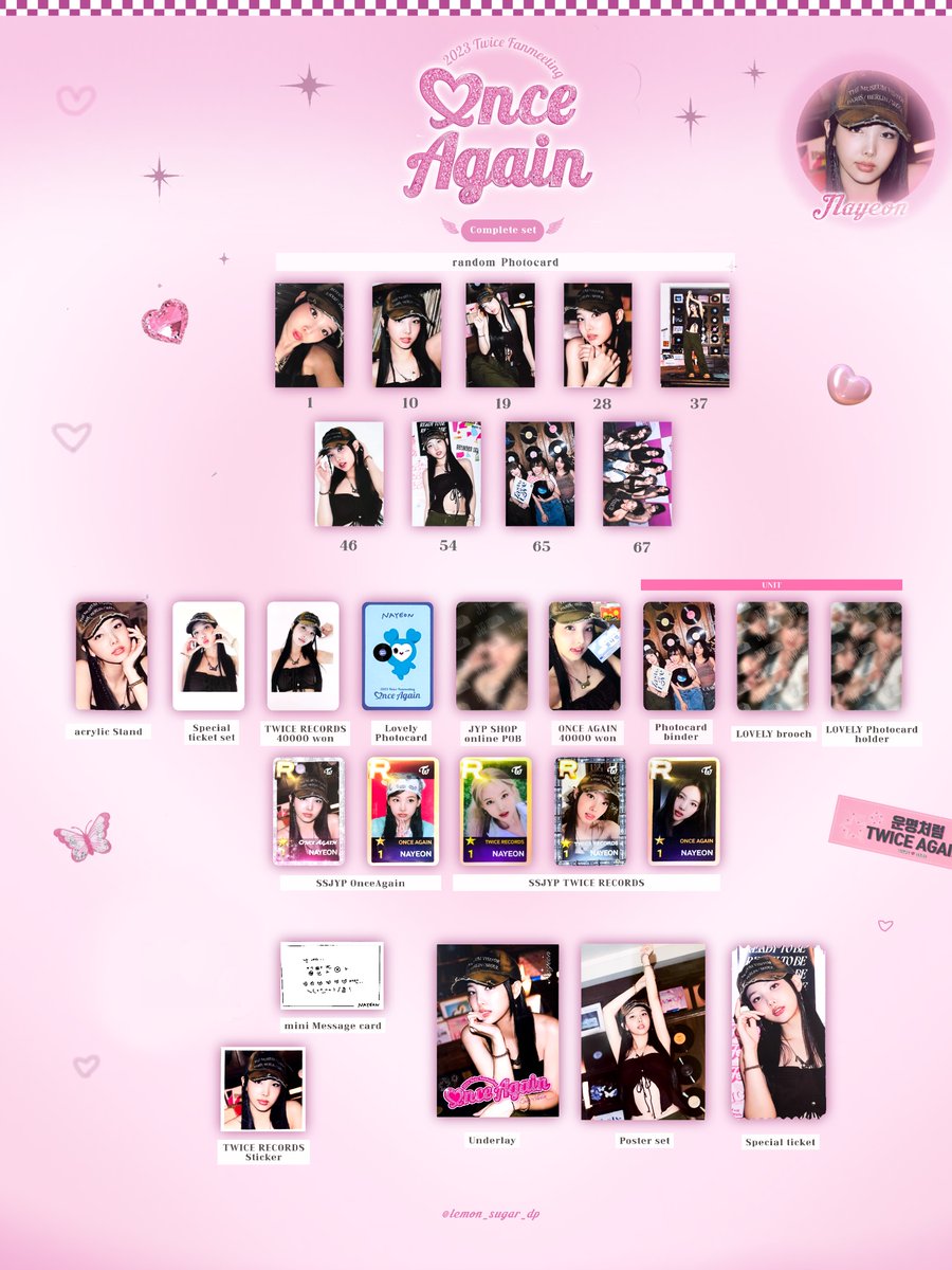 NAYEON 8th Aniv full set template💘 (TWICE RECORDS &ONCE AGAIN)

🔗 blog.kakaocdn.net/dn/dMcFH7/btsy…

#ONCEAGAIN #TWICE_RECORDS 
#ナヨン #トレカ