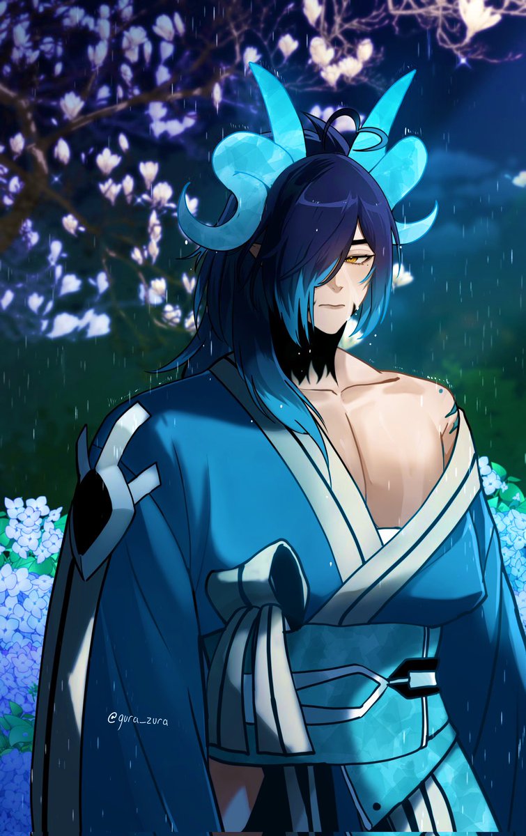 WolfPrinceSnow's tweet photo. @Naoki_Inari Well wanna join me for a walk in the rain?  I’m sure we can find a cave and “warm up”as the rain falls~ https://t.co/eCiFqtHaWo