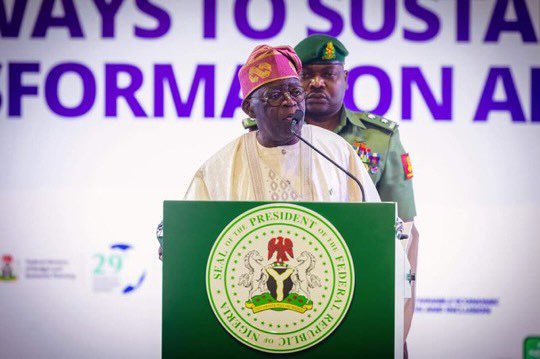 Yemi__Ajayi's tweet photo. So refreshing to have Mr President speak again at the NESG summit earlier today. It is evident in his speech that he has everything it takes to bring Nigeria out of this current crisis, all he asks is the undying support of Nigerians and dedication from his team. 

May God bless Mr President 

@officialABAT 

#PBATatNESGSummit