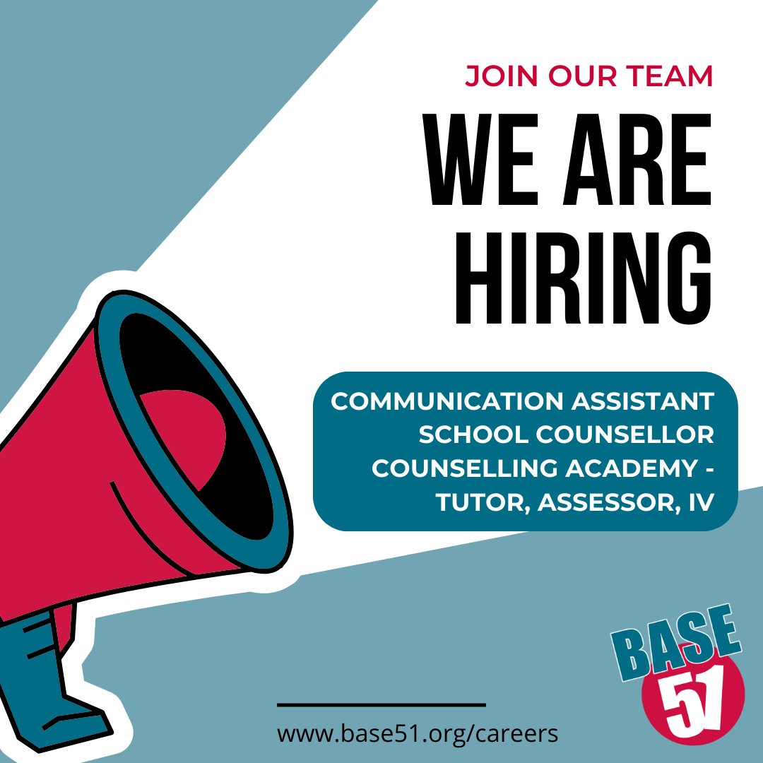 We've got a new part time role available in our Training Academy - Communication Assistant!

Check it out, along with other opportunities, on our website: base51.org/careers

#nottingham #nottinghamsjobs #nottinghamshire #eastmidlands #nottsjobs