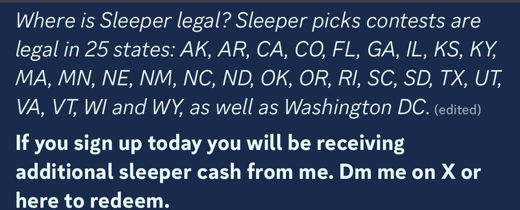 Klay Sale 🔥🔥 plus another 11.16x Sleeper giveaway to everyone who joins *10 dollar minimum deposit to qualify* Use code “JD” or link⬇️ to sign up for instant deposit bonus up to $100 Dm me cashapp and screenshot of sleeper deposit to claim prize 🔗sleeper.com/promo/JD