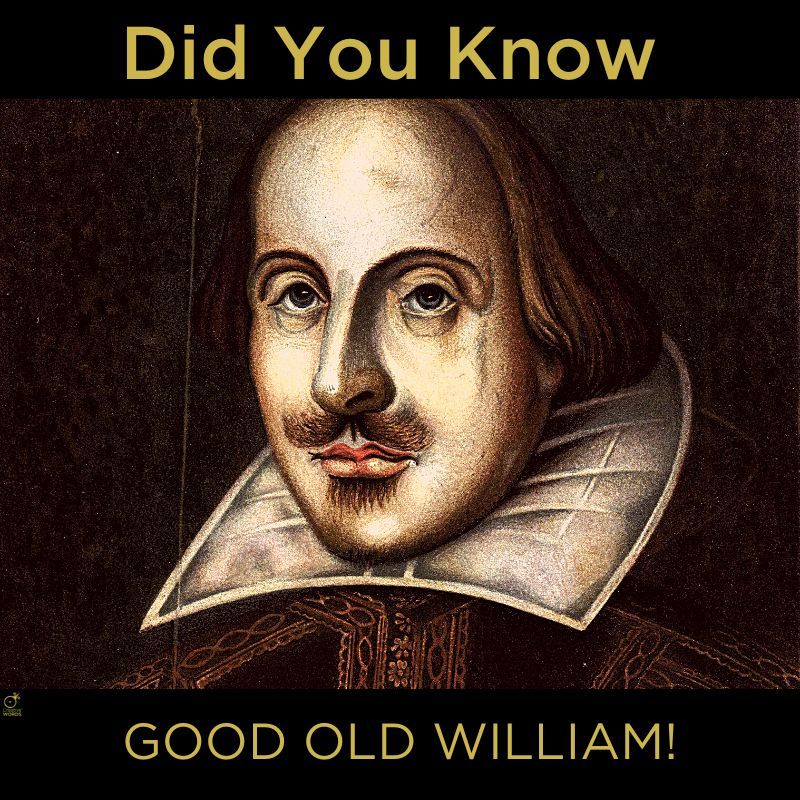 Did you know that William Shakespeare added 1,700 words to the English language in his lifetime. Now that's a lot of words! 

#DidYouKnow #HappyMonday #WilliamShakespeare #EnglishLanguage #copywriters #ContentWriters #BusinessContent #ContentGold #CreativeWords