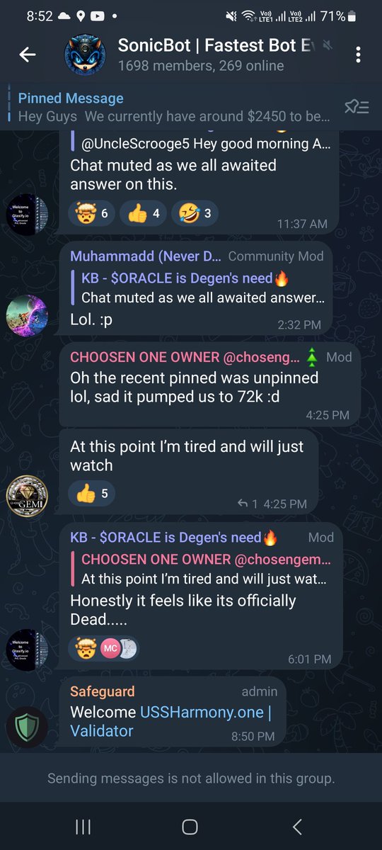 ussharmony's tweet image. Another TG bot dead.

RIP #SONICBOT