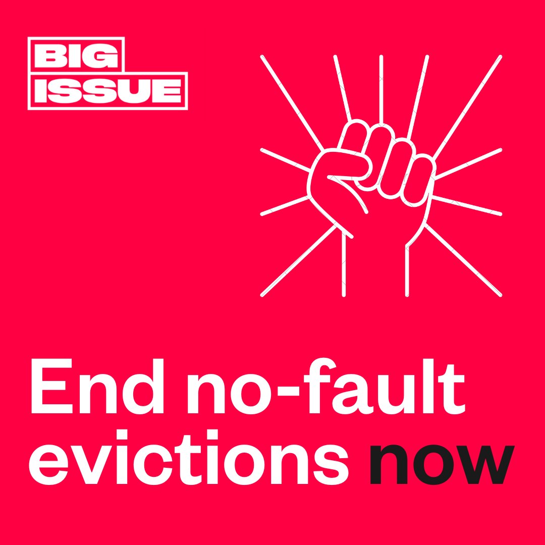 BigIssue's tweet image. The #RentersReformBill has its Second Reading today.

It must end #Section21 no-fault evictions as soon as possible, @michaelgove. Renters can't keep waiting.

✊ Retweet if you agree
✏️ Sign @BigIssue's petition: bit.ly/409K2ar

#EndHousingInsecurityNow