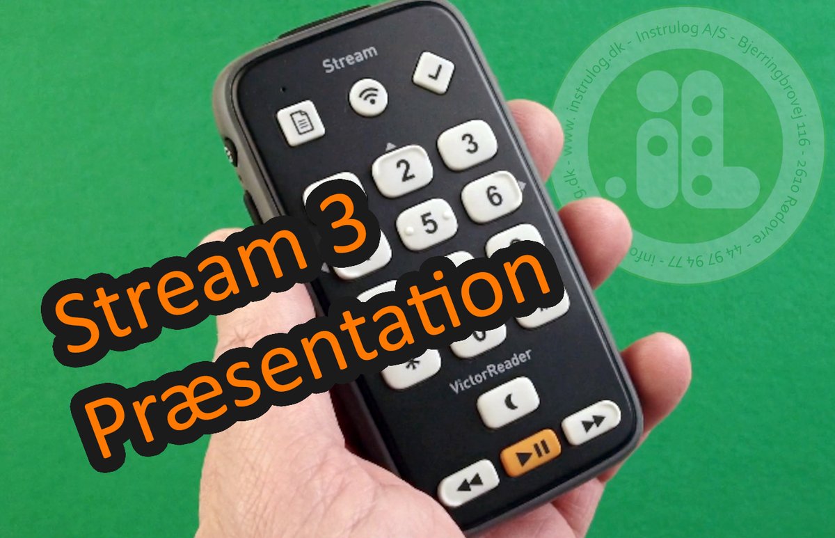 Instrulog's tweet image. Ny præsentationsvideo af vores nye Victor Reader Stream 3 DAISY afspiller youtu.be/eYHUidUz8nE?si…
#DAISYAudio #Humanware #Instrulog #Audiobooks #tilgængelighed #lydbøger
