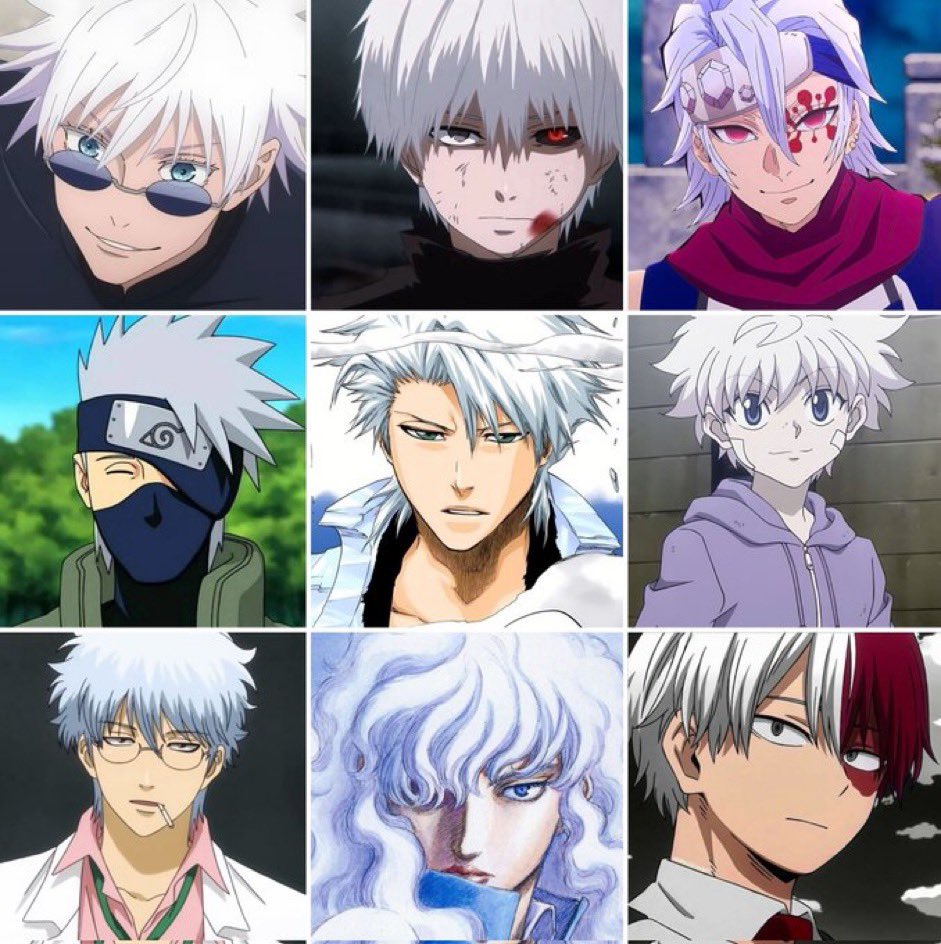 The Best White Haired Anime Characters