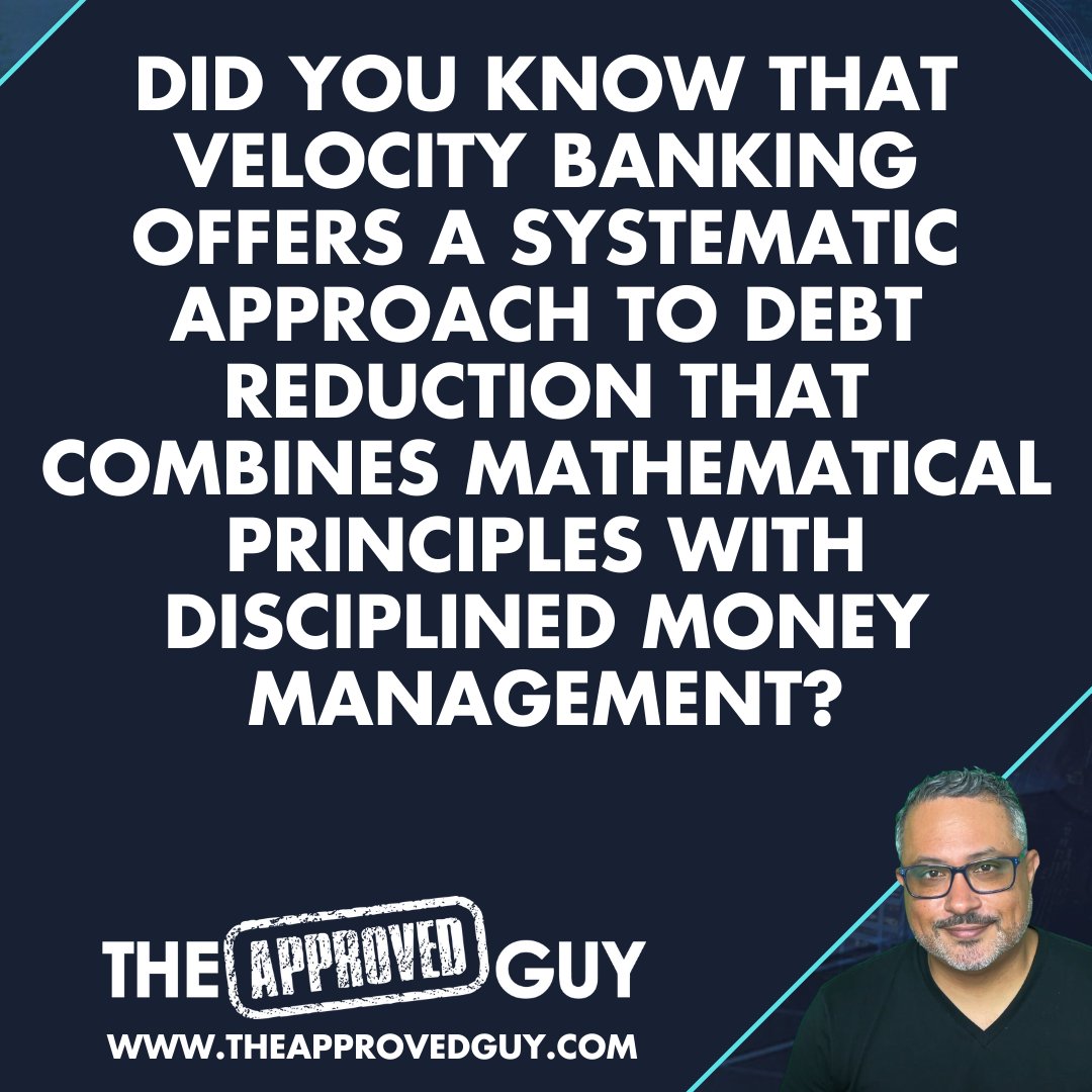 the_approvedguy's tweet photo. Did you know that Velocity Banking offers a systematic approach to debt reduction that combines mathematical principles with disciplined money management?

Learn more: https://t.co/sqqU02WjIa

#velocitybanking #debtelimination #theapprovedguy #financialfreedom #cashflowefficiency https://t.co/Zz9Ng45wCH