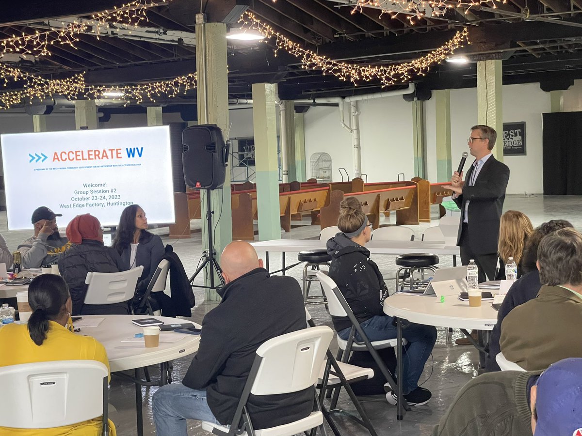 Kicking off Accelerate WV here at our West Edge Factory location with <a href="/WVHub/">The Hub</a> and <a href="/ACT_Now_WV/">ACT Now Coalition</a>