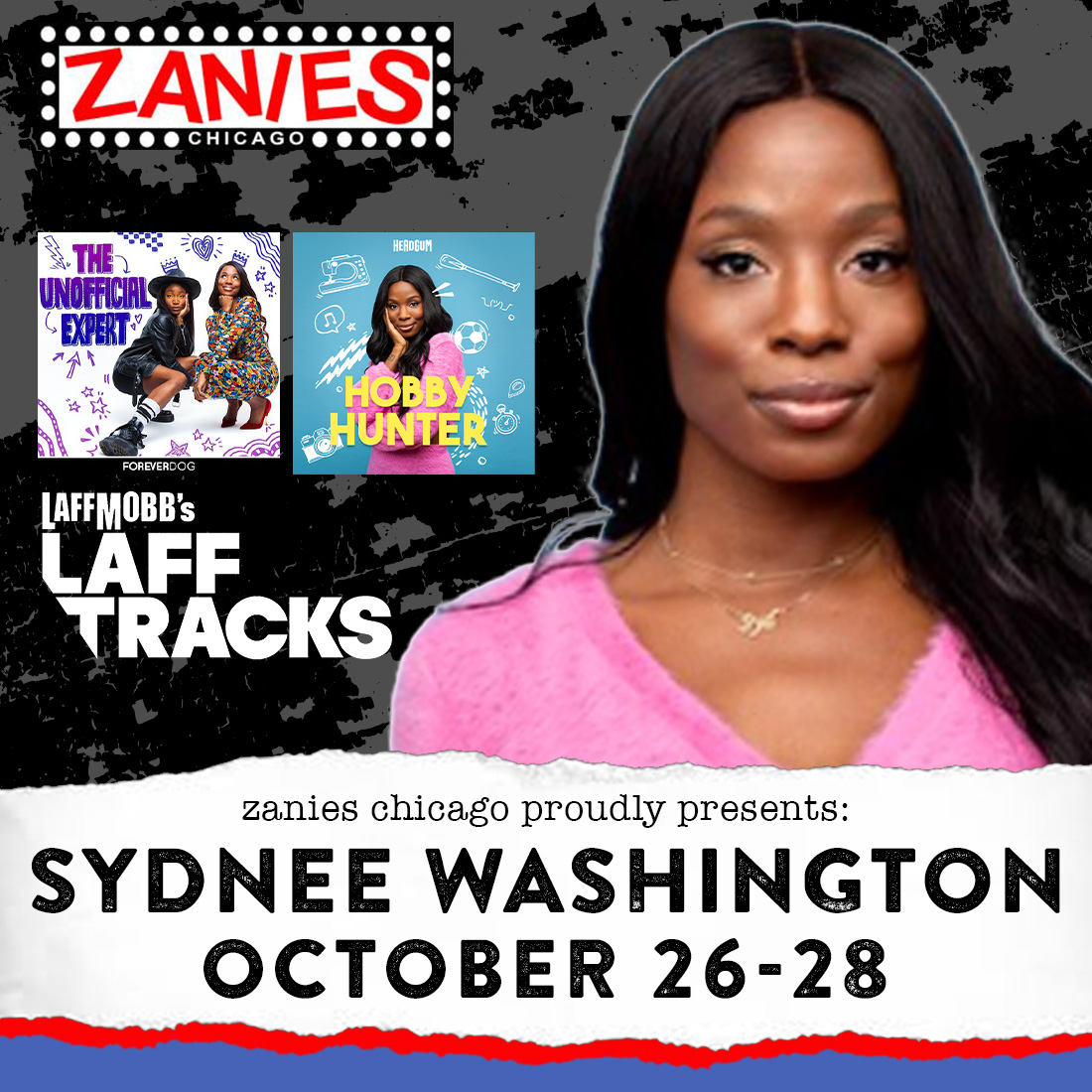 🧨 THIS WEEKEND AT ZANIES Comedian, podcaster and host @justsydnyc makes her way to Zanies this weekend, October 26-28! VERY limited tickets are still available for select shows only and will sell out, Chicago. Grab tix while you can--> bit.ly/Chicago_Syndee