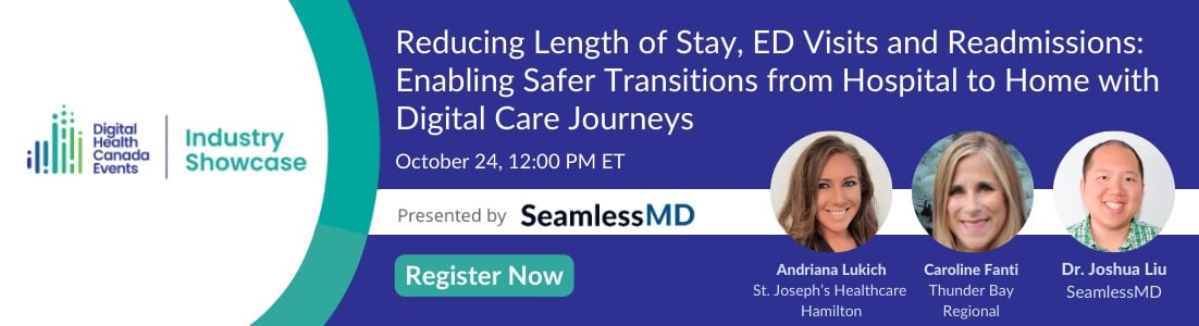 SeamlessMD's tweet image. 🚨Last 2 days to register!
Hear @TBRHSC_NWO &amp;amp; @StJoesHamilton on deploying SaaS-based, EHR-integrated #DigitalCareJourneys to:
#RemoteMonitor at scale
Improve outcomes system-wide
⬇️Costs
⬆️Surgical throughput
Get population-level insights to improve care
hubs.li/Q026q5xC0