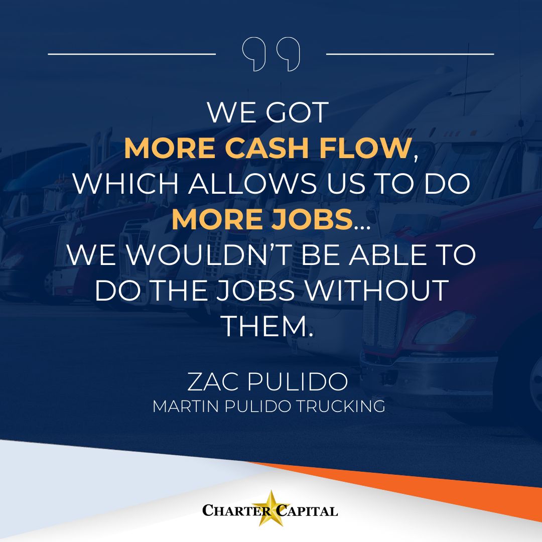 CharterCapital's tweet image. 🌟 We want to express our deepest gratitude to Martin Pulido Trucking for making us your financial partner. Together, we've optimized your cash flow and set the stage for lasting success. bit.ly/3RGAO3c #PartnershipSuccess #CashFlowOptimization #FinancialSuccess