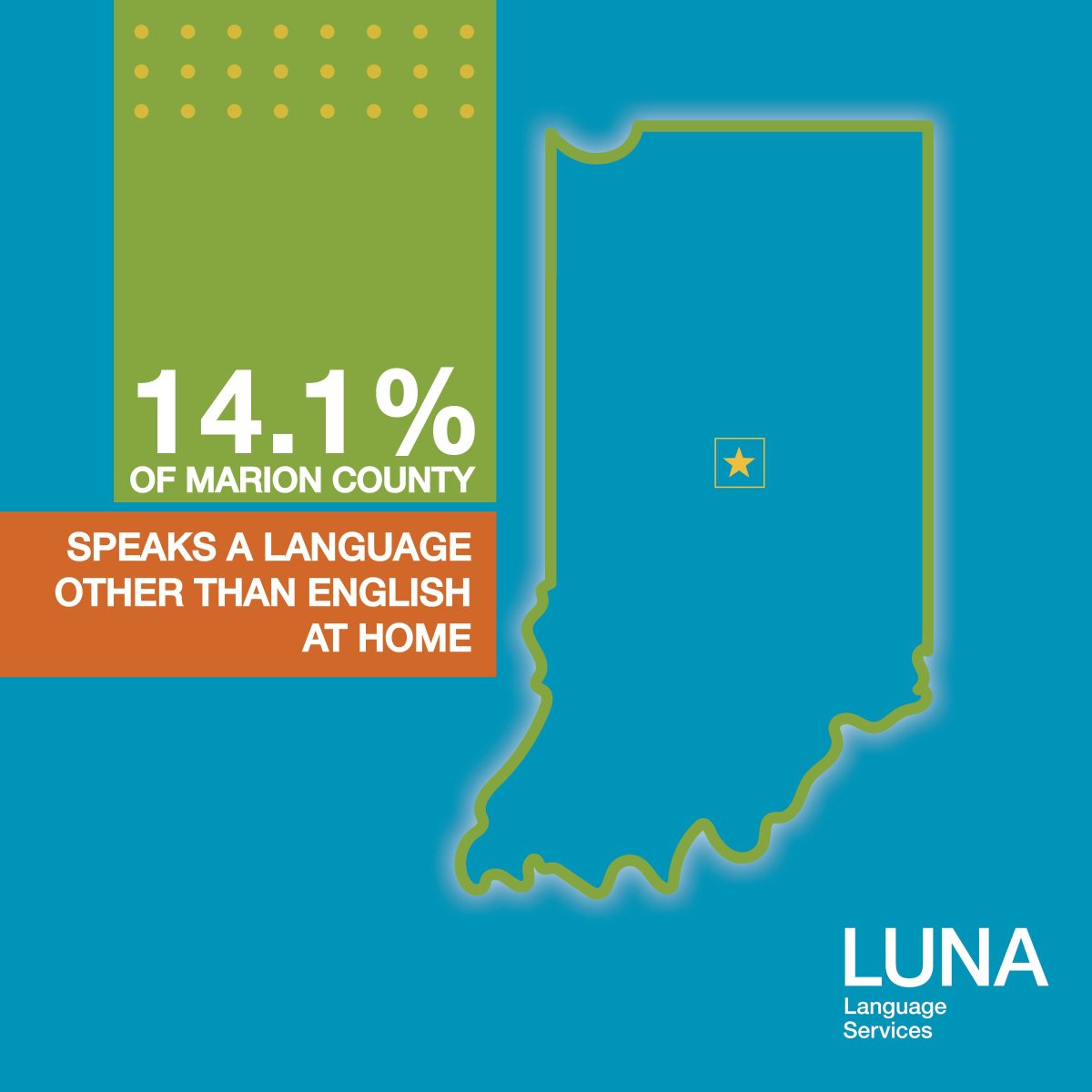 Did you know that 14.1% of Marion County speaks a language other than English at home? 🗣️ We are proud to help bridge the communication gap. 🤝

#Indianapolis #LanguageAccess #LanguageMatters