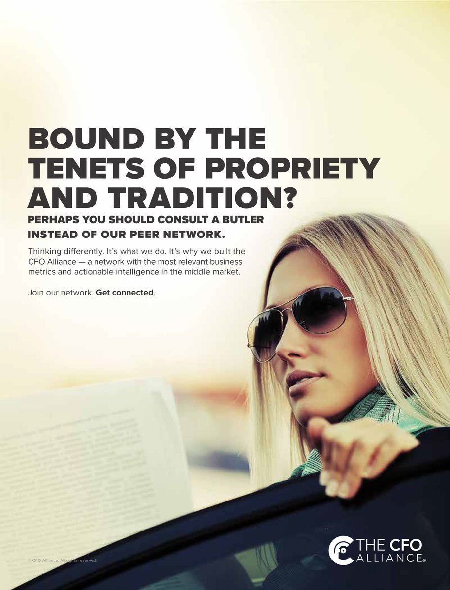 Break out of tradition and invest in your own professional growth. Join the only finance peer group that is anything but traditional. hubs.ly/Q026q7Hw0