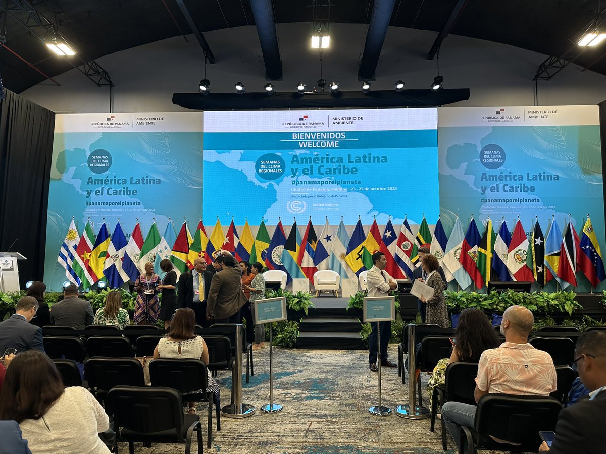 compromisoclima's tweet photo. En breve comienza la Semana del Clima de América Latina #LACCW2023. Atentos a las primeras declaraciones que marcarán el posicionamiento regional ante la próxima #COP28 https://t.co/eNaW9210JQ