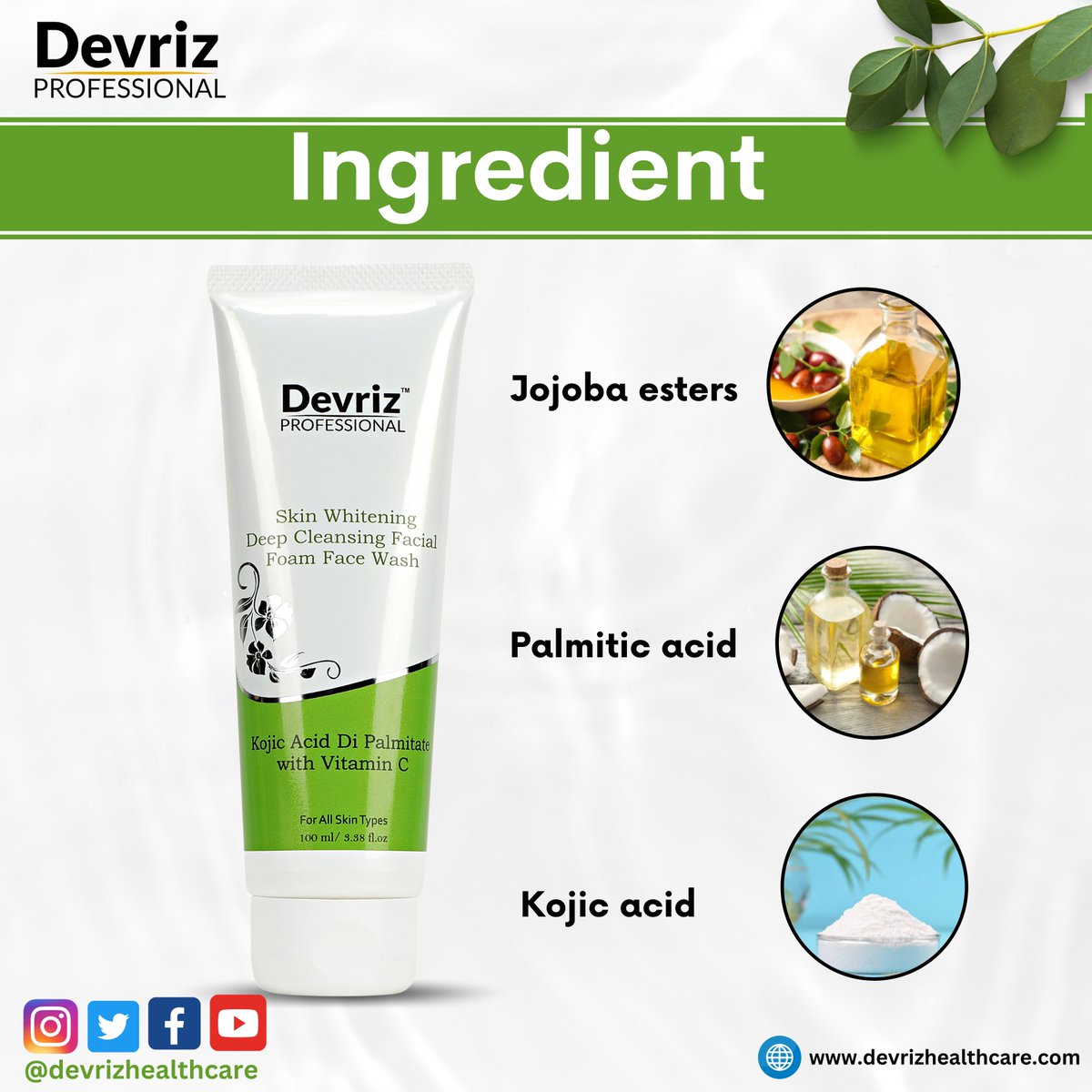 Devriz02's tweet photo. ⬇Devriz Facewash for Healthy Glowing Skin ➡
➡https://t.co/aMk54kWOTm
✔Targeted Treatment for Pigmentation
✔Dark Circle Reduction
✔Effective Melasma Management
✔Combatting Dark Spots
✔Acne and Pimple Control
📞Call Our Skin Specialist 📞8595922436
#facewash #acne #pimples https://t.co/aiRndYQbYY