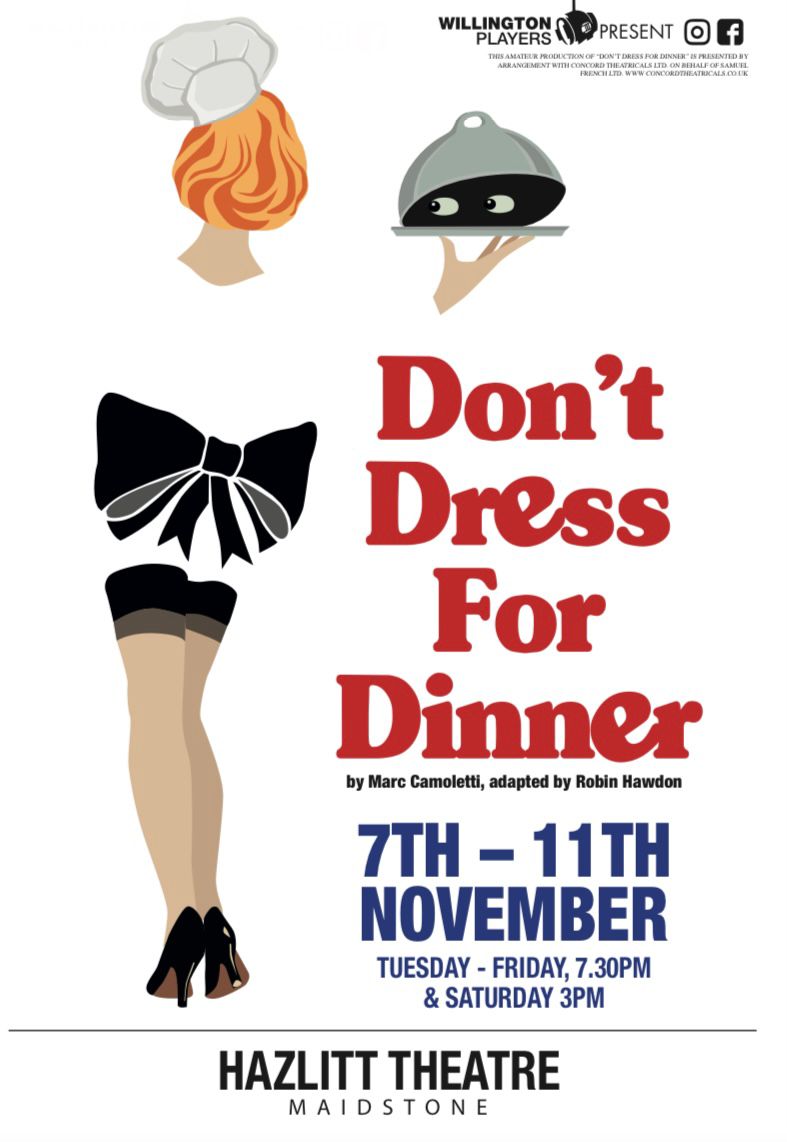 Don't miss Emma speaking to <a href="/patmarsh/">Pat Marsh</a> on <a href="/BBCRadioKent/">BBC Kent</a> at 3.45 about out upcoming play "Don't Dress for Dinner at the <a href="/hazlitt_theatre/">Hazlitt Theatre</a>. Tickets available parkwoodtheatres.co.uk/hazlitt-theatr…