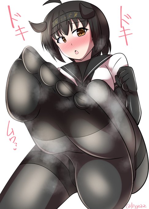 「て…提督…?僕の足が…そんなに…いいのか…?///」  
ムレムレ黒タイツ初くんちゃんさん(ˇωˇ)連続1326日目   #艦これ版真剣お絵描き60分一本勝負_20231023 
#艦これ版深夜の真剣お絵描き60分一本勝負 
#めび環んどろ #10000日チャレンジ 