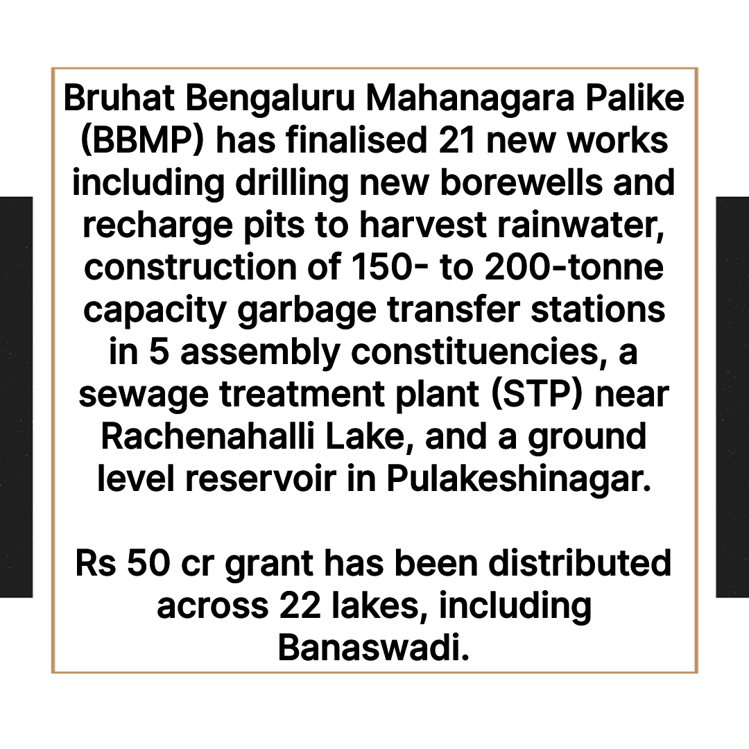 mayur259's tweet photo. News: BBMP Finalizes 21 Civic Works Related to Water Supply, Sanitation, and Solid Waste Management Worth Rs. 291 Crore

#WaterSupply #Sanitation #SolidWaste #Lakes #STP @bbmpcomm @bbmpcares @cmofkarnataka @osd_cmkarnataka @dkshivakumar @bbmpswmsplcomm @bbmpadmn @chairmanbwssb https://t.co/CfGmrTh9i3