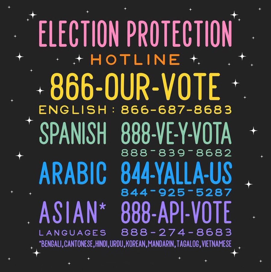 Looking for your polling place? Unsure what sort of ID you need to vote? Got another question? Talk to a nonpartisan volunteer NOW! Call 866-OUR-VOTE -- and make sure you can vote in the #2023Election